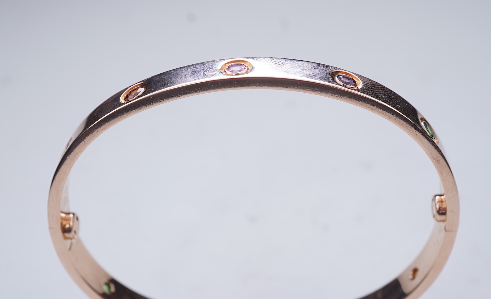 Cartier, a multi-gem 'LOVE' bangle